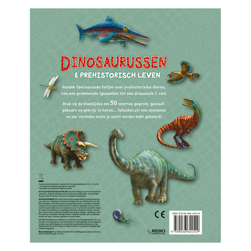 Load image into Gallery viewer, Rebo publishers geluidenboek dinosaurussen prehistorie
