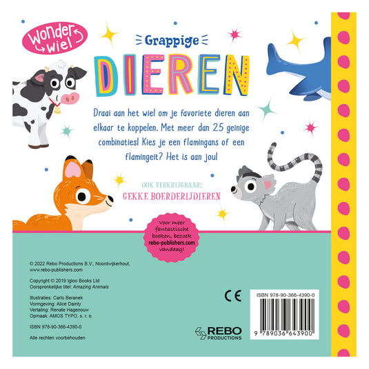 Rebo publishers grappige dieren - wonderwiel