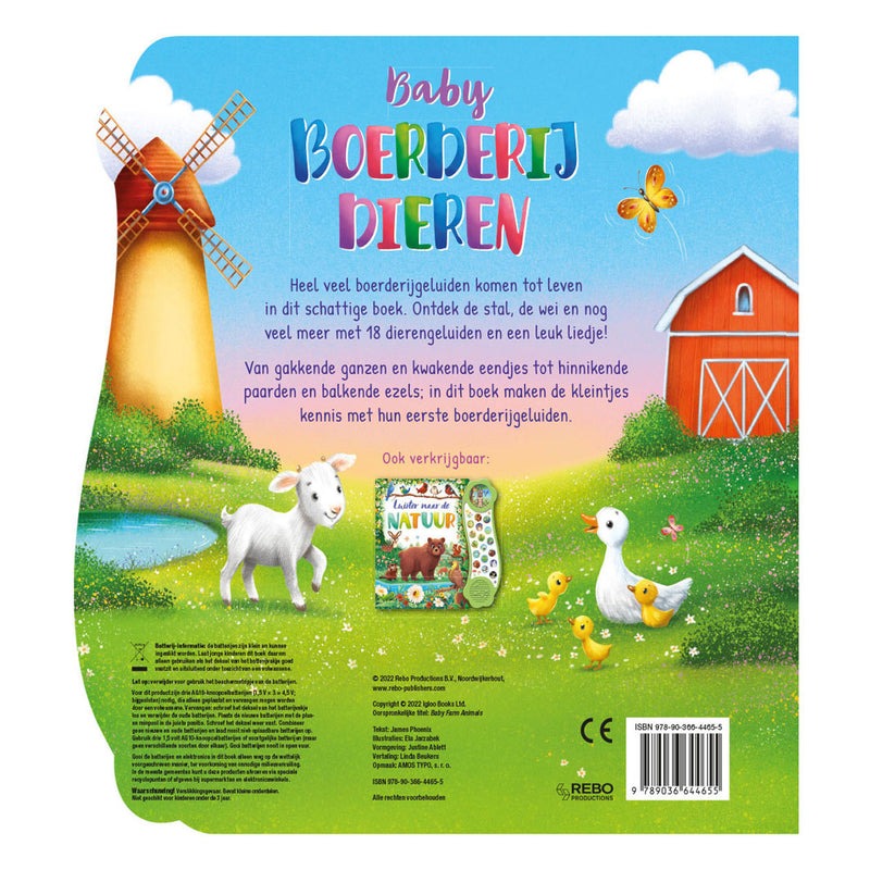 Load image into Gallery viewer, Rebo publishers geluidenboek baby boerderijdieren
