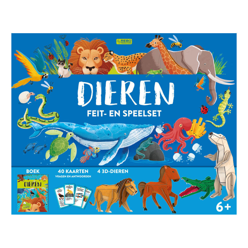 Load image into Gallery viewer, Rebo dieren - feit- en speelset

