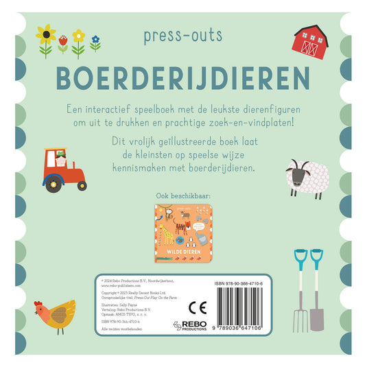 Rebo publishers kartonboek press-outs - boerderijdieren