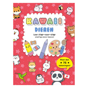 Rebo publishers kawaii dieren leer stap voor stap tekenen