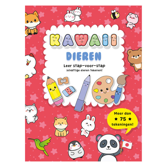 Rebo publishers kawaii dieren leer stap voor stap tekenen