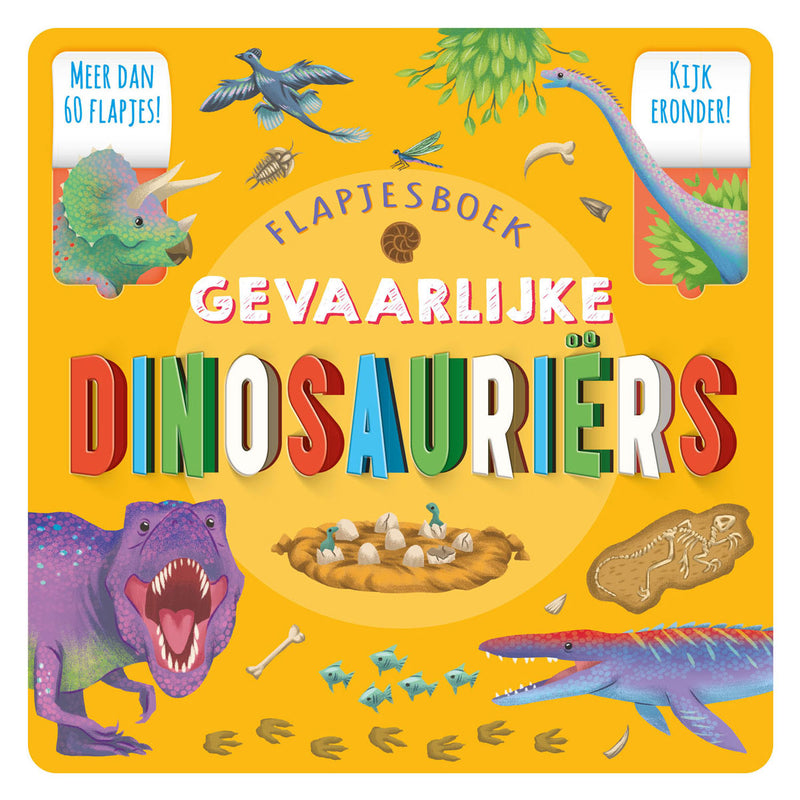 Load image into Gallery viewer, Rebo publishers gevaarlijke dinosauriers flapjesboek
