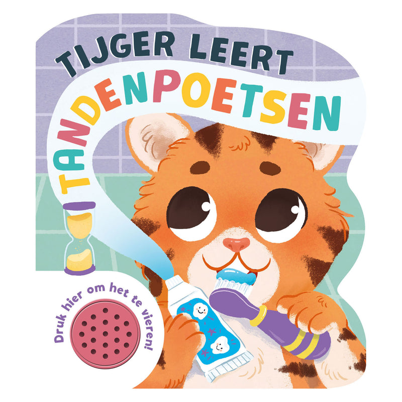 Load image into Gallery viewer, Rebo publishers tijger leert tandenpoetsen geluid
