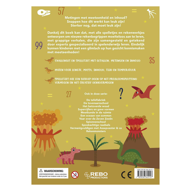 Load image into Gallery viewer, Rebo publishers meten met de dino's - wiskid
