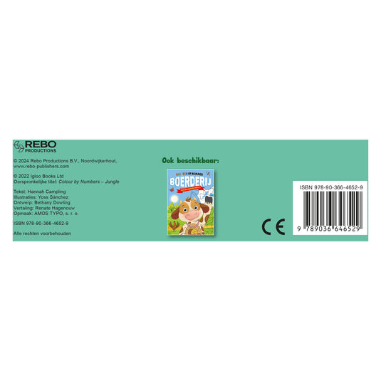 Rebo publishers jungle - kleuren op nummer
