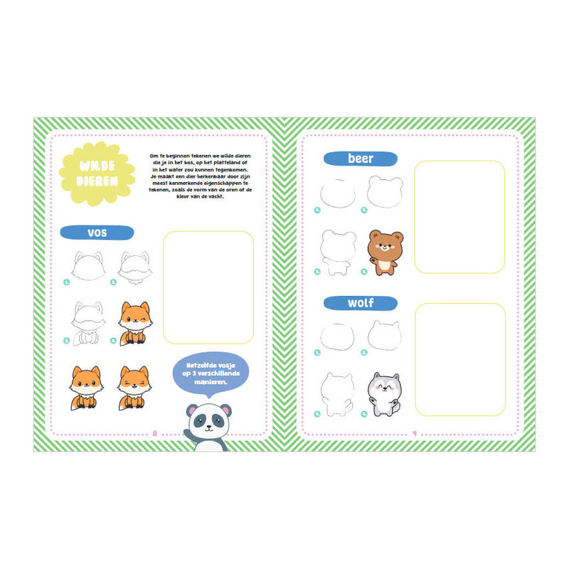 Load image into Gallery viewer, Rebo publishers kawaii tekenen - dieren
