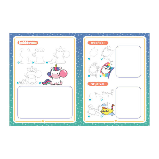 Rebo publishers kawaii tekenen unicorns friends 6+