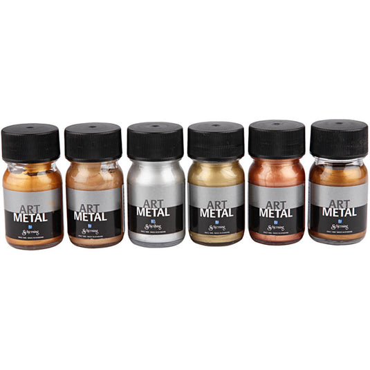 Creativ company https: www.cchobby.nl hobbyverf-metallic-afm-5102-5104-5106-5108-5109-5110-metallic-kleuren-6x30-ml-1-doos