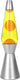 I-total lavalamp - lava lamp - sfeerlamp - 40x11 cm - glas aluminium - 30w - geel met oranje lava - zilvergrijs - xl1786