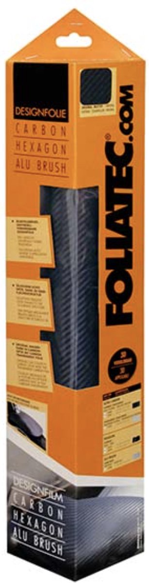 Foliatec cockpit designfolie ultra carbon zwart-gestructureerd 50x50cm