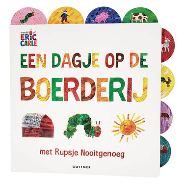 Gottmer uitgevers groep een dagje op de boerderij met rupsje nooitgenoeg - kartonboekje