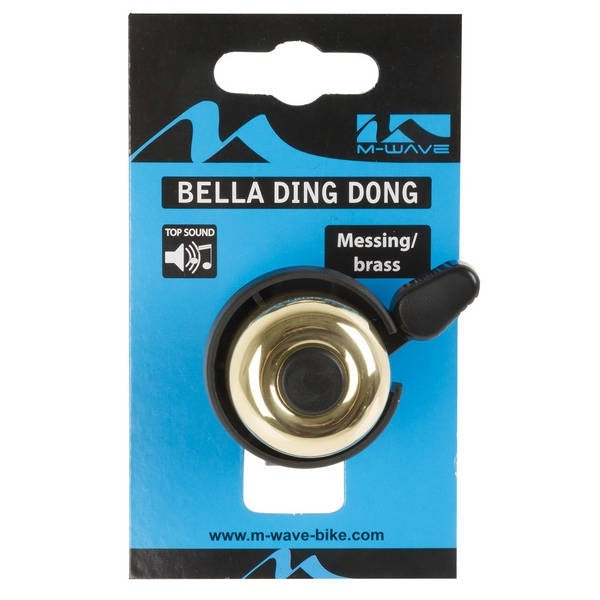 Load image into Gallery viewer, M-Wave Fietsbel Bella Ding-Dong ø33mm goud messing
