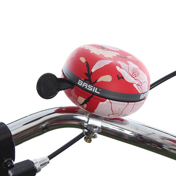 Basil Magnolia - bicycle bell - 80 mm poppy red