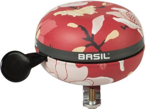 Basil Magnolia - bicycle bell - 80 mm poppy red