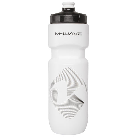 Water bottle M-WAVE PBO 750 ml - white (on card)