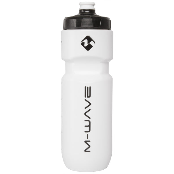 Water bottle M-WAVE PBO 750 ml - white (on card)