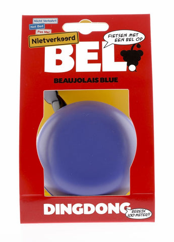 bicycle bell ding-dong steel 80 mm beaujolais purple