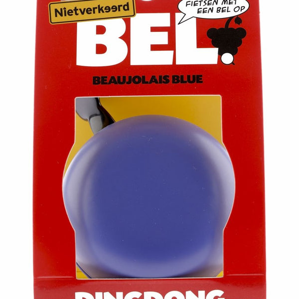 bicycle bell ding-dong steel 80 mm beaujolais purple