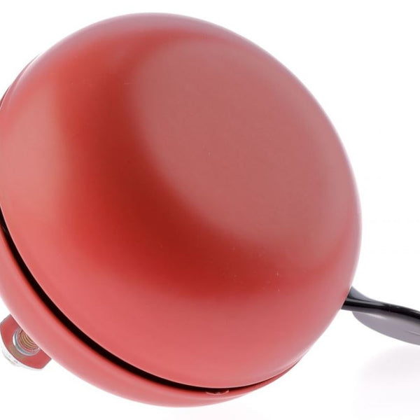 bicycle bell ding-dong steel 80 mm red
