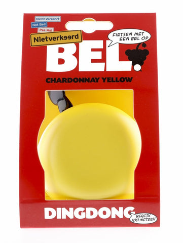 bicycle bell ding-dong steel 80 mm yellow