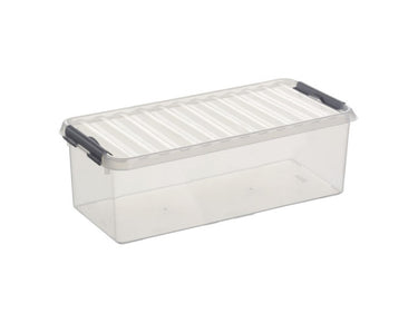 Sunware q-line multibox 6,5l + inzet met vakverdeling transparant metallic
