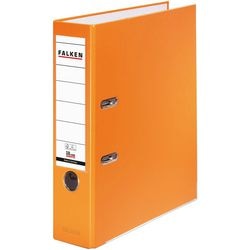 Ordner falken pp-color a4 80 mm oranje 2-rings 1 stuk