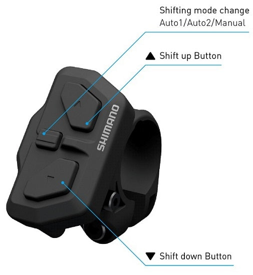 Shimano schakeleenheid (rechts) steps di2 sw-en600-r - 22,2 mm klemming