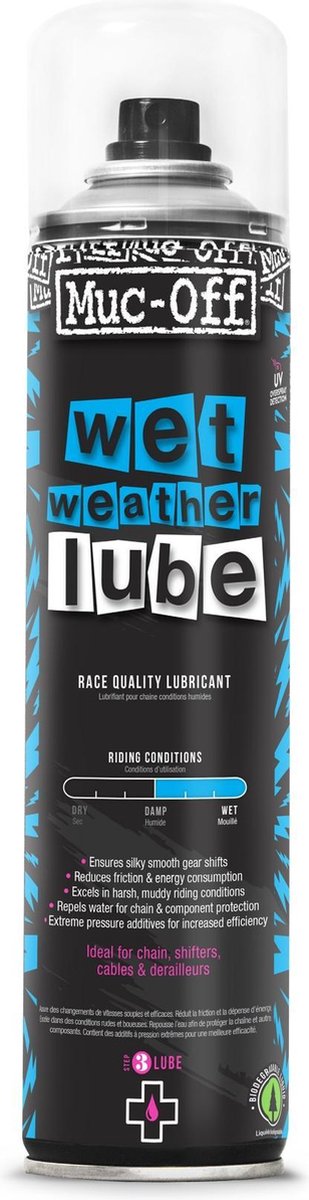 Load image into Gallery viewer, Muc-off wet lube spuitbus 400 ml
