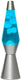 I-total lavalamp raket - blauw met witte lava - 40 x 11 cm - glas aluminium -