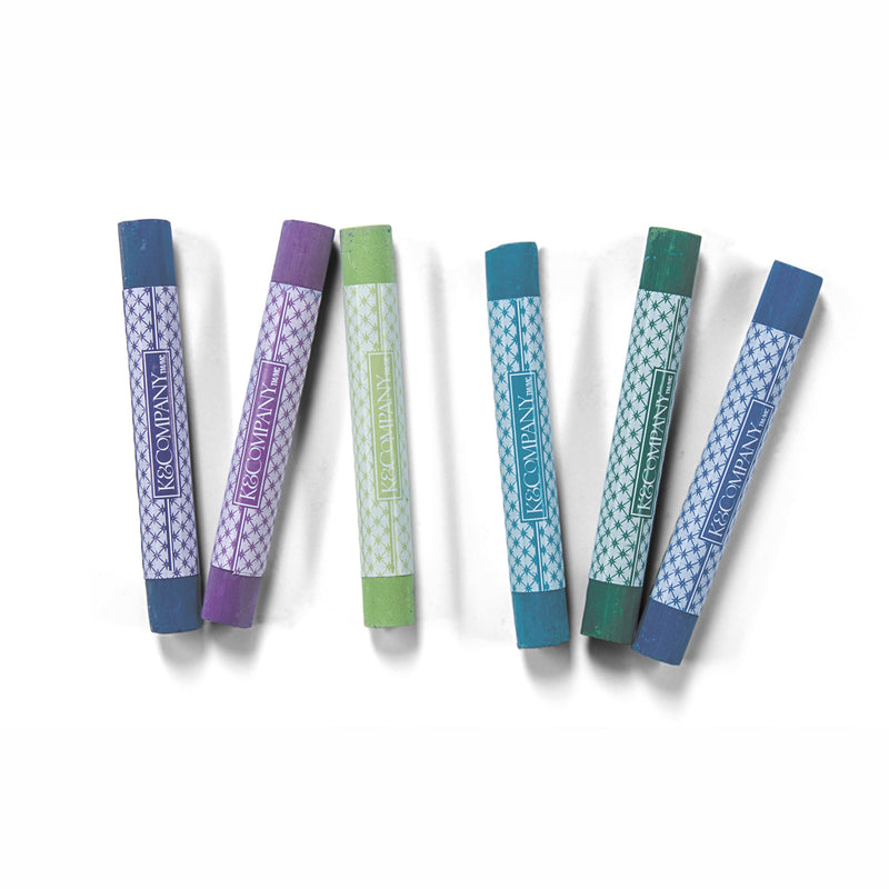 Load image into Gallery viewer, K company • pastelkrijt koele kleuren 6pcs
