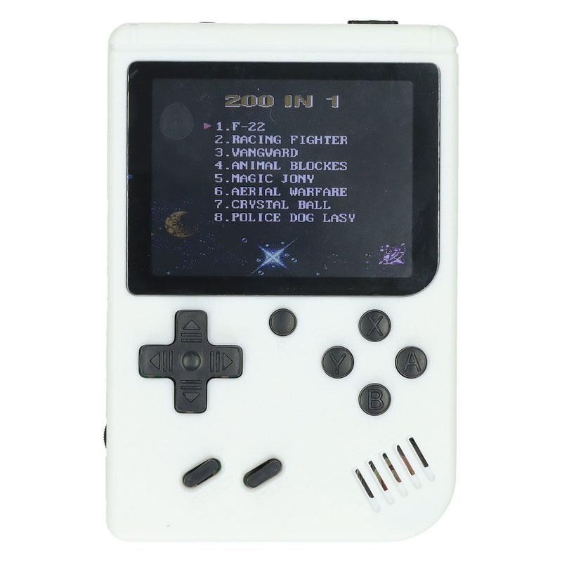 Load image into Gallery viewer, Gamebox - draagbare spel console met 200 spellen - wit
