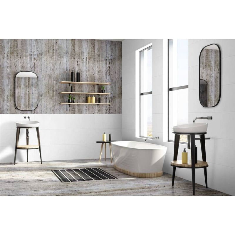 Load image into Gallery viewer, Grosfillex Grosfillex 11 st Wandtegels Gx Wall+ steen 30x60 cm wit
