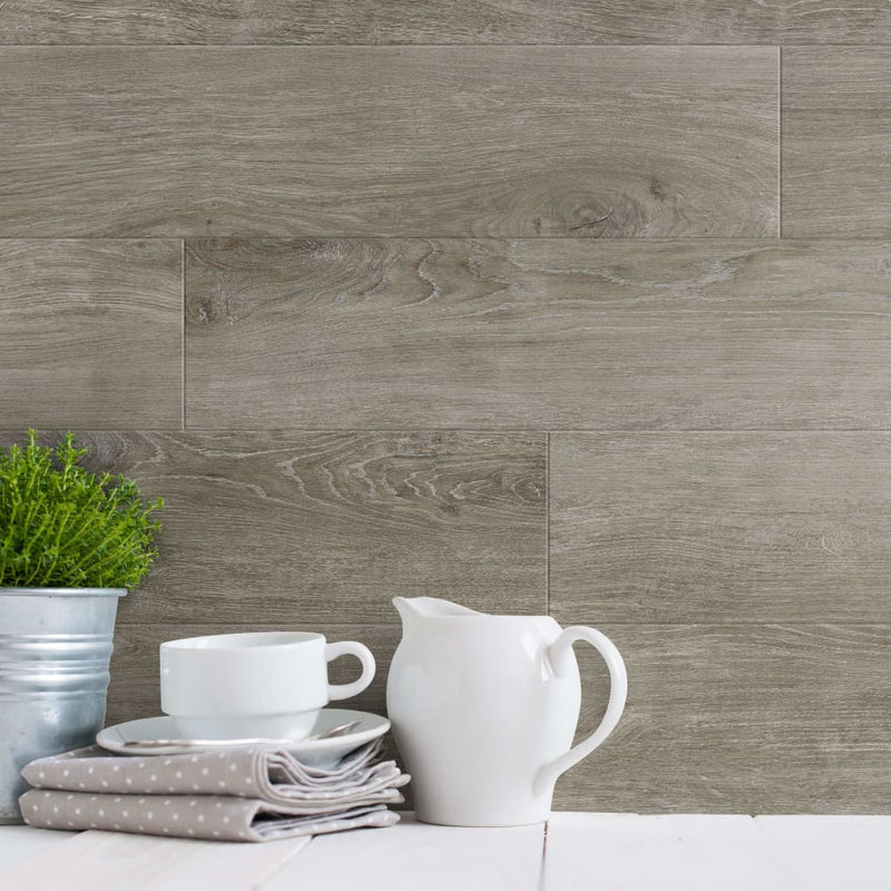 Load image into Gallery viewer, Grosfillex Grosfillex 15 st Wandtegels Gx Wall+ 15x90 cm bruin eikenkleur
