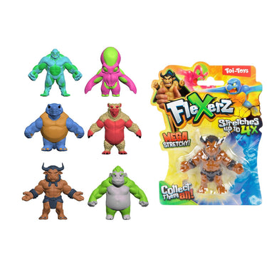 Toi-toys fun anti stressfiguur -flexerz- 6cm rekbaar 6ass