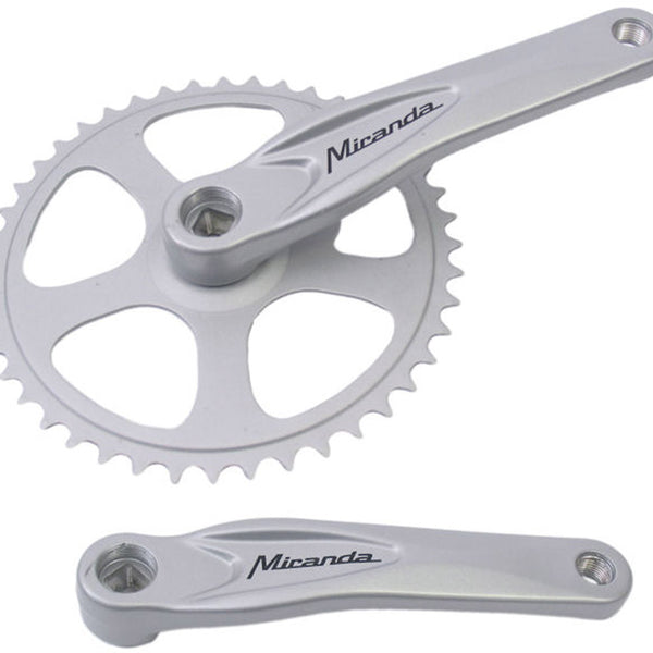 Miranda crankset alu silver 44 teeth 3/32 + 1/8 bulk