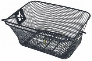 basil tigre - children's bicycle basket - front or back - black