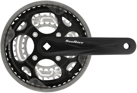 SunRace crankset FCM300 -2mm 28-38-48 170mm w/CG bl/zi