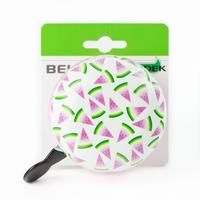 bicycle bell Melon 80 mm white/pink