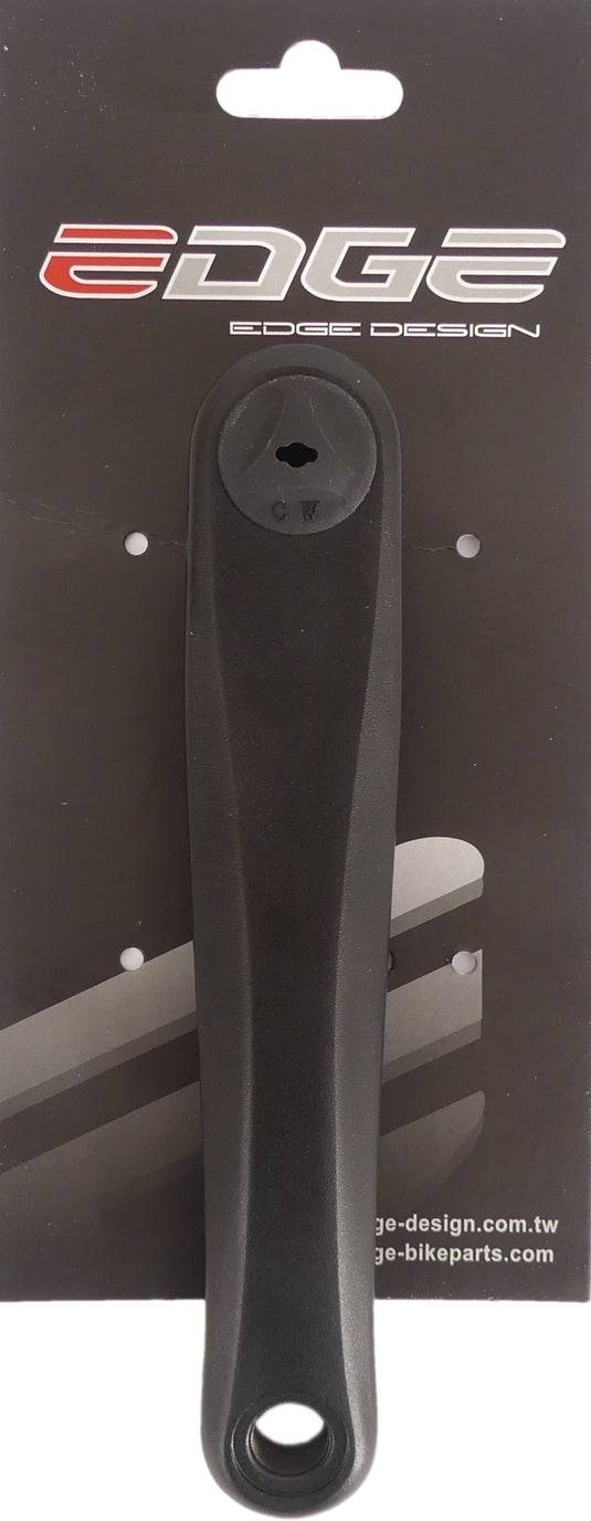 Edge Crankarm links ATB 170mm aluminium zwart