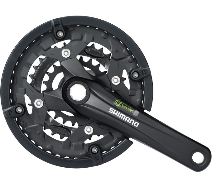 Shimano crankset Alivio black Octalink 175mm 3x9v 22/32/44