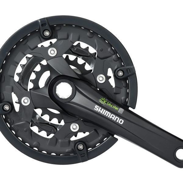 Shimano crankset Alivio black Octalink 175mm 3x9v 22/32/44