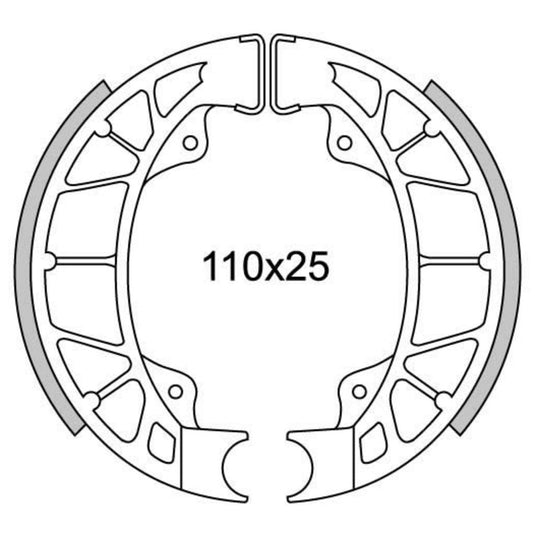 Newfren Remsegmentset GF0261 LX-50 Achter, Skipper, Hexagon-125