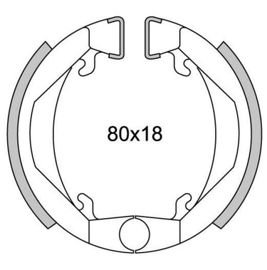 Newfren Remsegmentset GF1143 Maxi Camino ø80mm