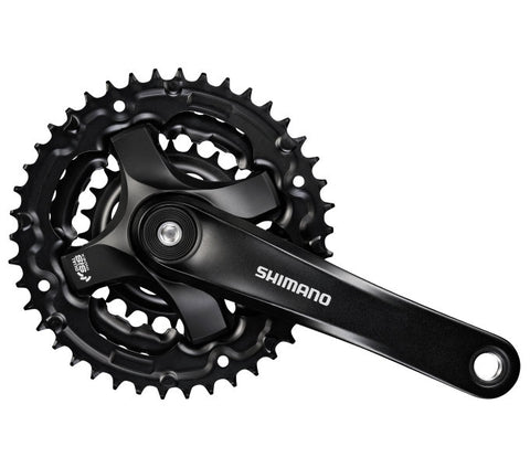 Crankset 6/7/8 speed Shimano FC-TY501 175mm 42x34x24T - black