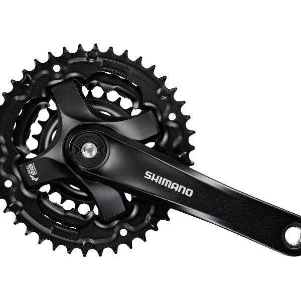 Crankset 6/7/8 speed Shimano FC-TY501 175mm 42x34x24T - black