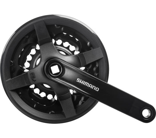 Shimano crankstel 6 7 8 speed tourney fc-ty301 met 150mm crankarm 42 x 34 x 24t - zwart
