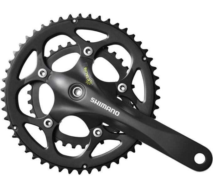 Crankset 2 x 9 speed Shimano Road FC-RS345 - 175/50-34 Octalink - black