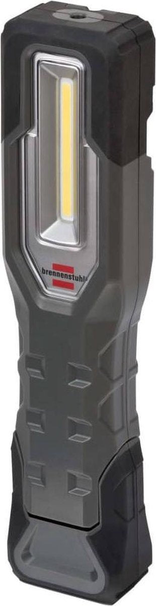 Brennenstuhl accu handlamp hl a ip54 zaklamp voor buiten met cob (1000 + 200 lm, tot 24 uur verlichtingsduur, led-werklamp met magneten en haken, inclusief usb-oplaadkabel), zwart